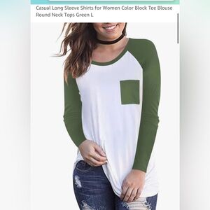 Women’s Long Sleeve Baseball Tee